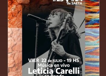Este viernes se cierra la propuesta con Leticia Carelli en banda