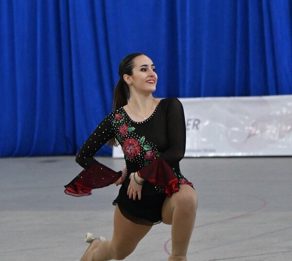 Podio para Dolores Pereyra que integra el equipo de patín del club Gimnasia de La Plata