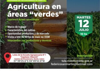 Se realiza una Jornada a campo sobre Producción en Áreas Verdes