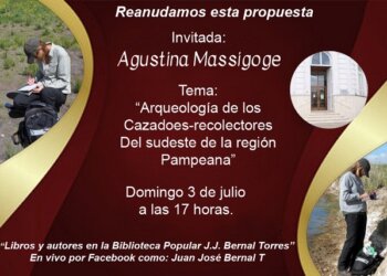 Agustina Massigoge será la invitada para este domingo de la biblioteca