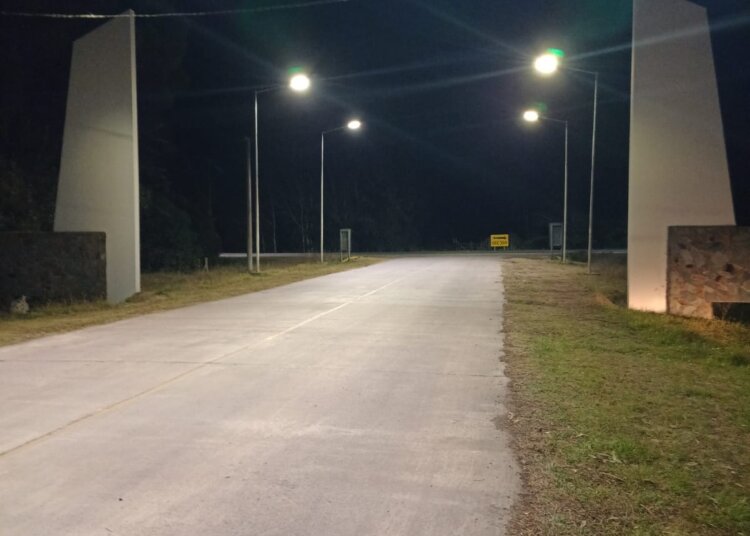 Se realizó el recambio de luminaria de la Ruta 3 y 86