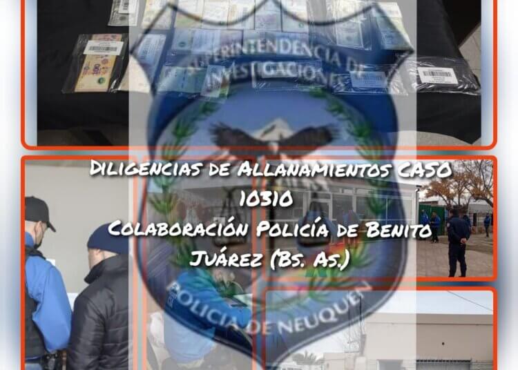 Allanamientos en Neuquén por una estafa realizada en Benito Juárez