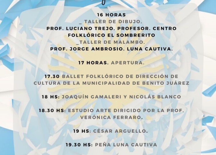 Este 9 de Julio se realiza la Peña Solidaria de la Independencia