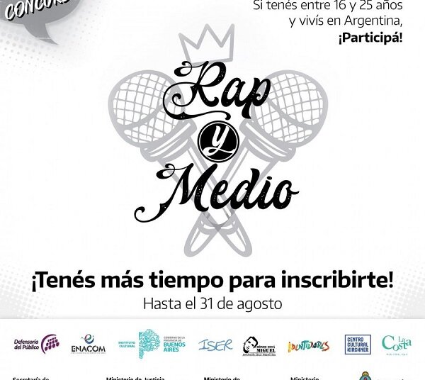 La Defensoría del Público lanzó «Rap y medio», un concurso orientado a jóvenes