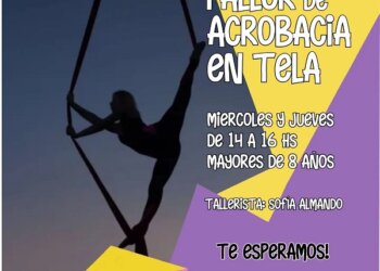 ¿Sabías que en Dirección de Cultura también podés aprender técnicas de acrobacia aérea?