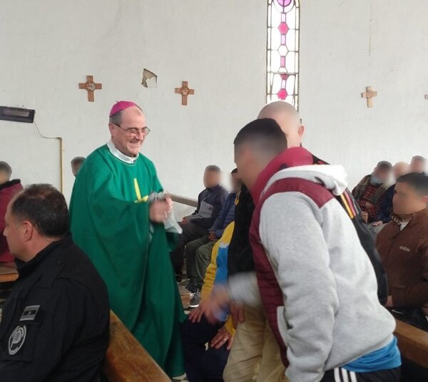 El Obispo Salaberry celebró la primera misa pos Pandemia en la Unidad 2