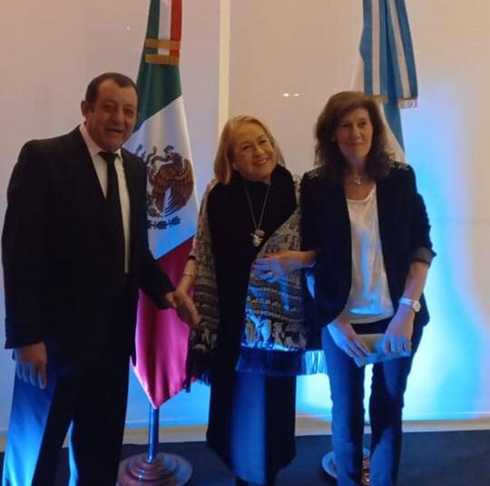 El Intendente fue recibido por la Embajadora de México Lilia E. Rossbach
