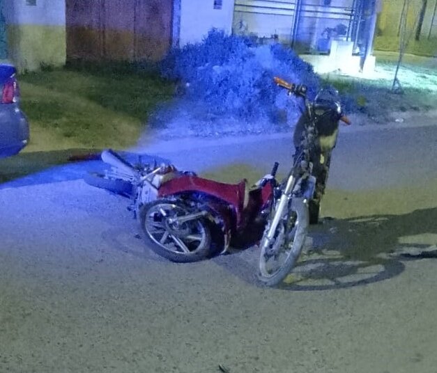 Accidente de motos en Saavedra y Sarmiento