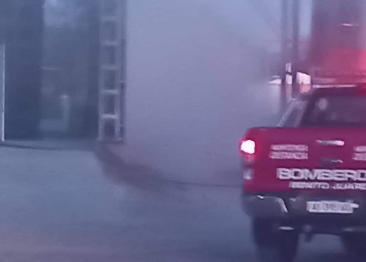 Se produjo un incendio en la Cooperativa de granos Tandil