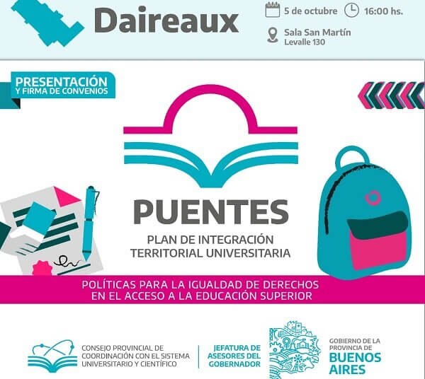 El Intendente presente en el acto presentación y firma de convenio Puentes