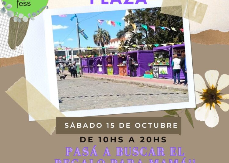 Este sábado se realiza un gran feria primaveral en Plaza Independencia