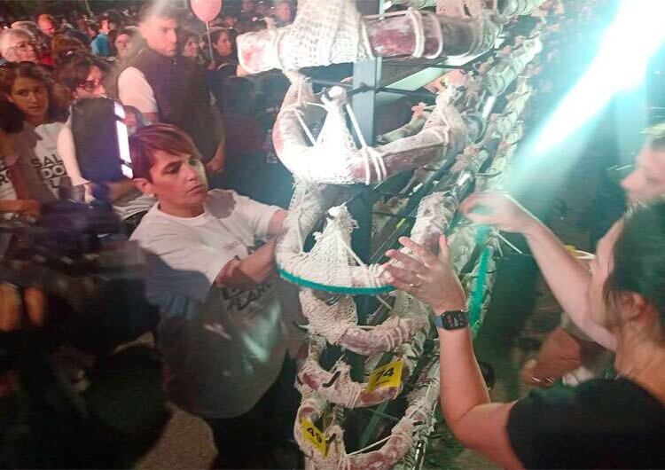 Se presentó en Chacinar, el salame más largo del mundo