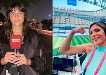 Por primera vez, dos mujeres encabezaron la transmisión de un partido del Mundial