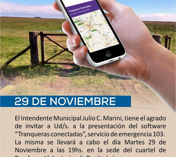 Se presenta hoy el Software Tranqueras Conectas en el Cuartel de Bomberos