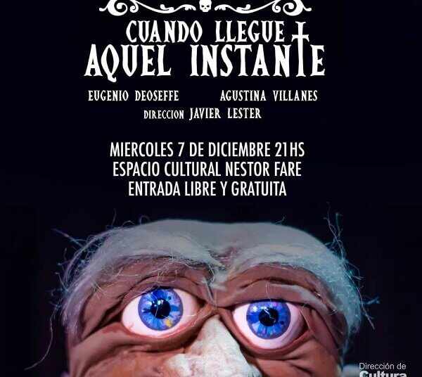 «Cuando llegue aquel instante» llega al Espacio Cultural este miércoles 7