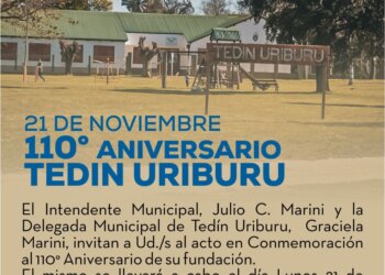 Tedín Uriburu celebra 110 años de vida