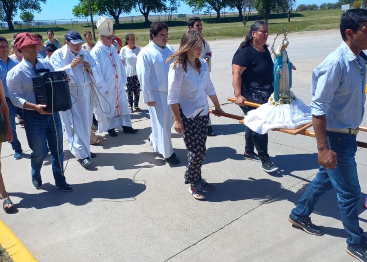 Día de la Virgen Inmaculada; se realizaron las ceremonias religiosas en Estación López