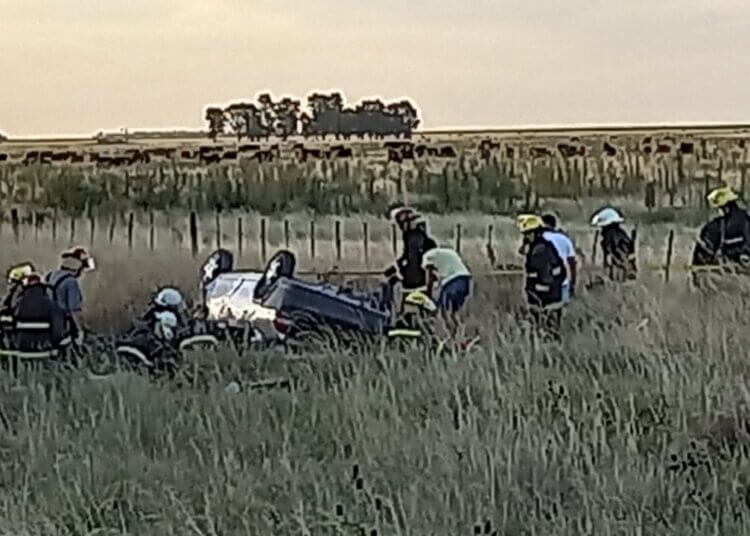 Varios heridos luego de un vuelco sobre ruta 86