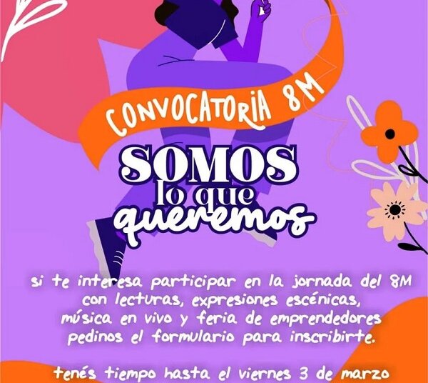 Se realiza el próximo miércoles la Jornada del 8M en la Plaza Independencia