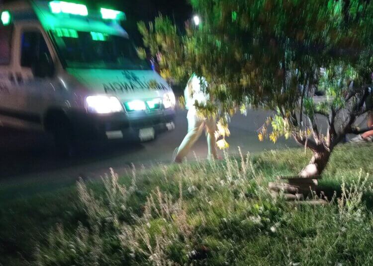 Accidente con dos heridos leves