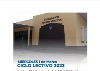Hoy comienza el ciclo lectivo 2023 y el acto oficial es en la escuela 11
