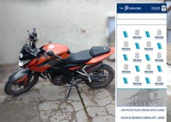 Parte Policial: secuestro de motocicleta marca ROUSER 200 CC