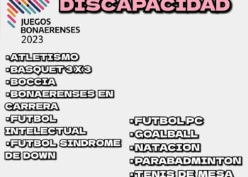 Continúa abierta la inscripción de los Juegos Bonaerenses 2023