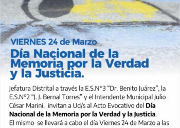 Acto por el día de la Memoria por la Verdad y la Justicia