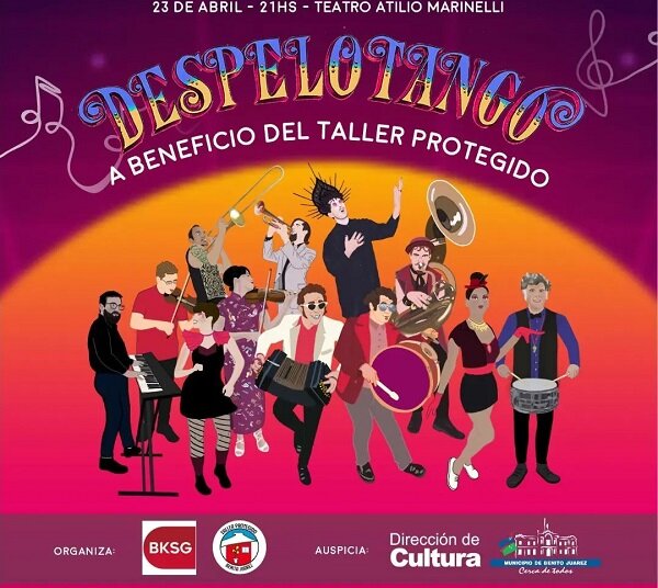 Llega a Benito Juárez «DESPELOTANGO» a beneficio del Taller Protegido