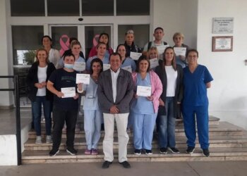 Se entregaron los certificados correspondientes al curso de higiene y desinfección hospitalaria