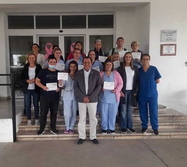Se entregaron los certificados correspondientes al curso de higiene y desinfección hospitalaria