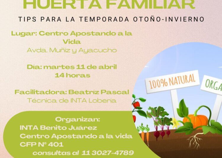 Se abre un taller para iniciar la huerta familiar