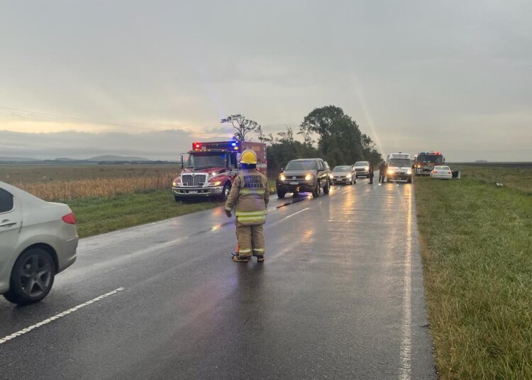 Accidente sobre ruta 74 entre Vela y Barker