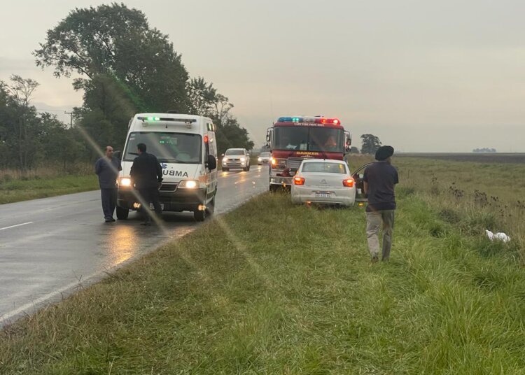 Accidente sobre ruta 74 entre Vela y Barker