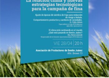 Se realiza una charla sobre la influencia del clima y estrategias de manejo de cultivos de fina