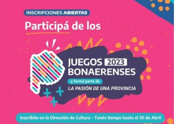 Juegos Bonaerenses 2023: inscribite en disciplinas culturales