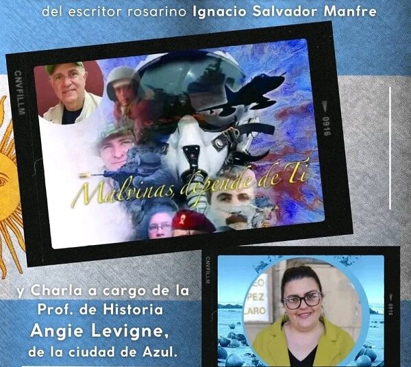 Este martes el escritor Manfre presentará su libro Malvinas Depende de Ti