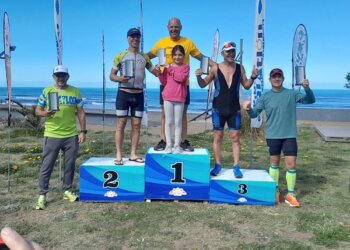 José Wabrunek hizo podio en la última fecha del Tria Short que se corrió en Monte Hermoso