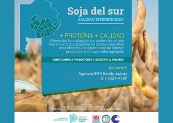 SOJA DEL SUR es un proyecto en que busca diferenciar la producción zonal de soja, según calidad