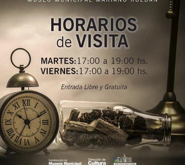 Se invita a visitar al Museo Mariano Roldán martes y miércles de 17 a 19 hs
