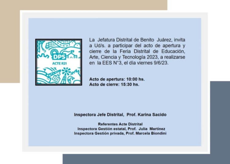 Este viernes se realiza la etapa distrital de la Feria de Arte, Ciencia y Tecnología