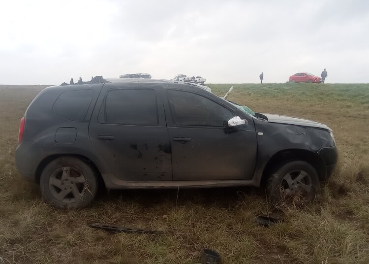Despiste y vuelco sobre ruta nacional 3