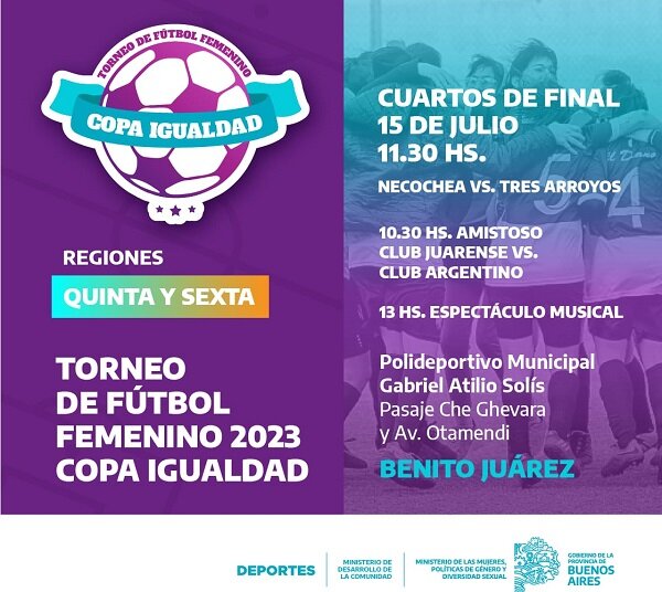 Copa Igualdad, a las 10 juegan Argentino ante Juarense un amistoso