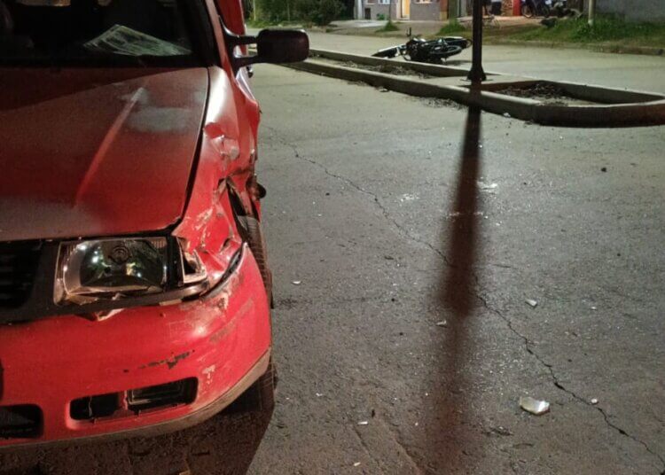 Se produjo una accidente en la Av. Roque Sáenz Peña