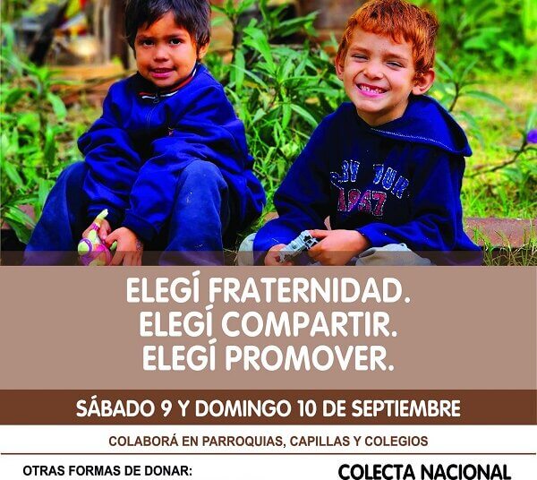 Colecta más por Menos: “Elegí Fraternidad, Elegí Compartir, Elegí Promover”