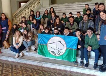 Alumnos y alumnas de la Secundaria de Estación López visitaron el Palacio Municipal