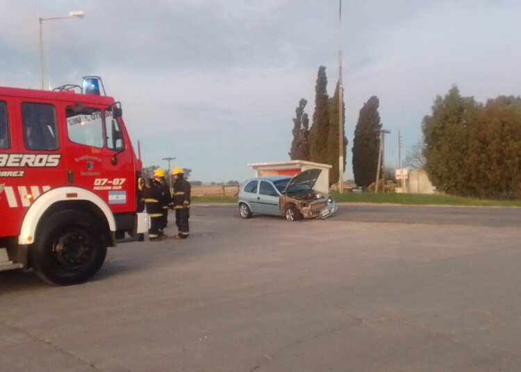 Accidente sobre ruta 74 que felizmente solo tuvo daños materiales