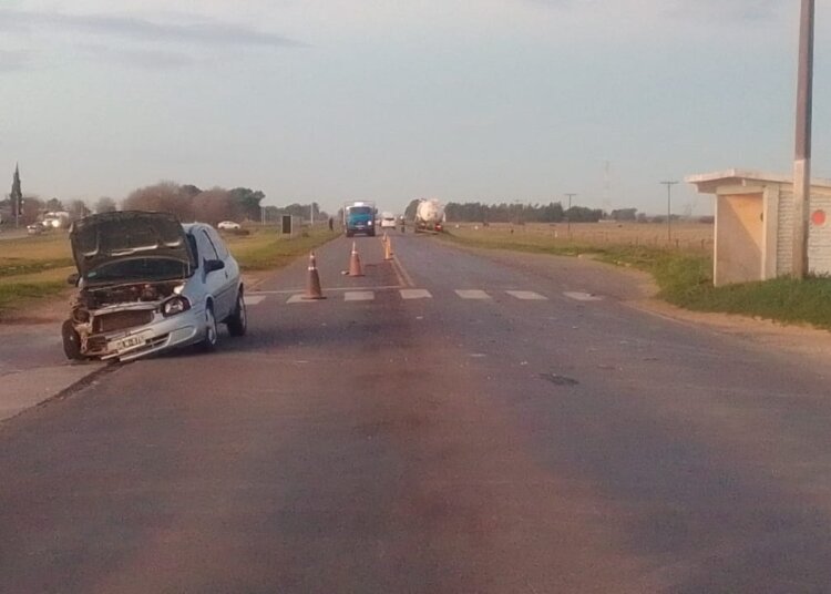 Accidente sobre ruta 74 que felizmente solo tuvo daños materiales