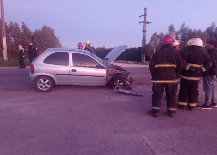 Accidente sobre ruta 74 que felizmente solo tuvo daños materiales