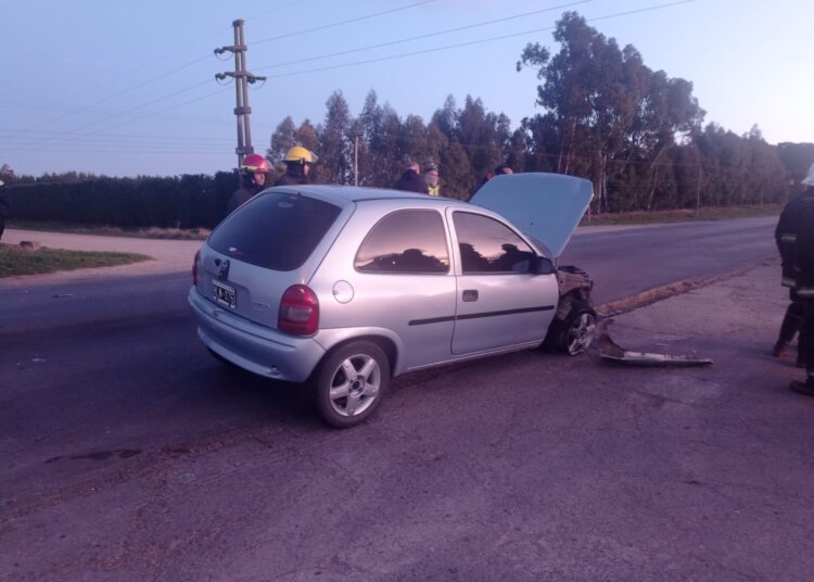 Accidente sobre ruta 74 que felizmente solo tuvo daños materiales
